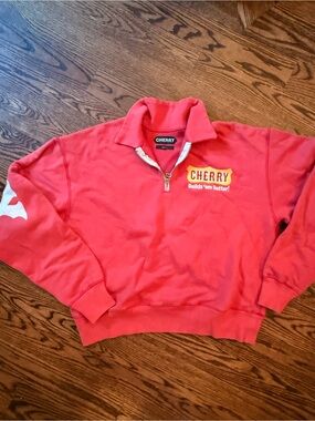 Cherry LA Red Half-Zip Pullover